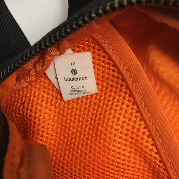 Lululemon Everywhere Belt Bag Black Orange Crossbody Fanny Pack - Picture 7 of 10